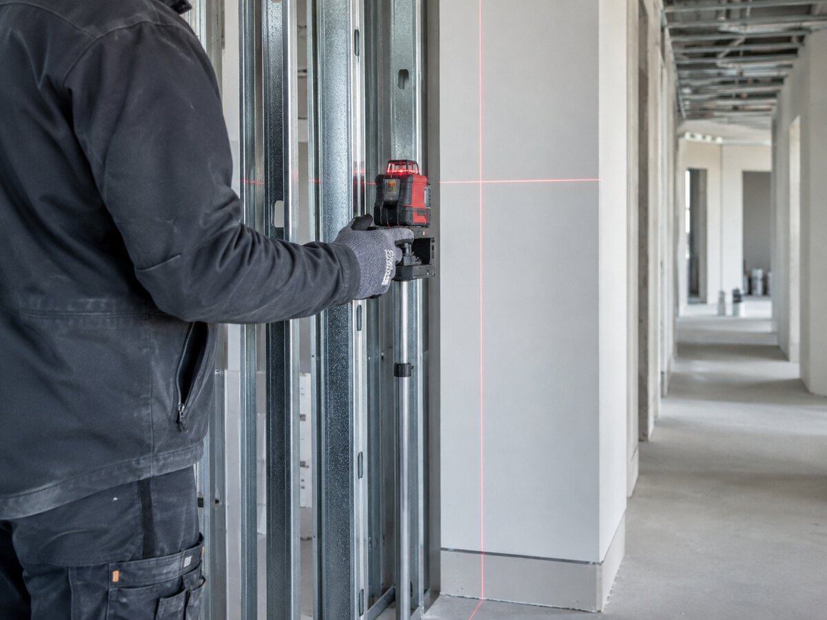 Professioneller Innenausbau mit modernen Messgeräten